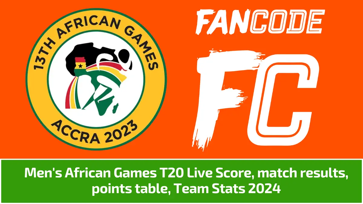 Men's African Games T20 Live Score, match results, points table, Team Stats 2024