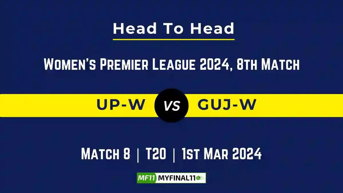 UP-W vs GUJ-W Head to Head, UP-W vs GUJ-W player records, UP-W vs GUJ-W player Battle, and UP-W vs GUJ-W Player Stats, UP-W vs GUJ-W Top Batsmen & Top Bowlers records for the Upcoming Women's Premier League 2024, 8th Match, which will see UP Warriorz taking on Gujarat Giants Women, in this article, we will check out the player statistics, Furthermore, Top Batsmen and top Bowlers, player records, and player records, including their head-to-head records