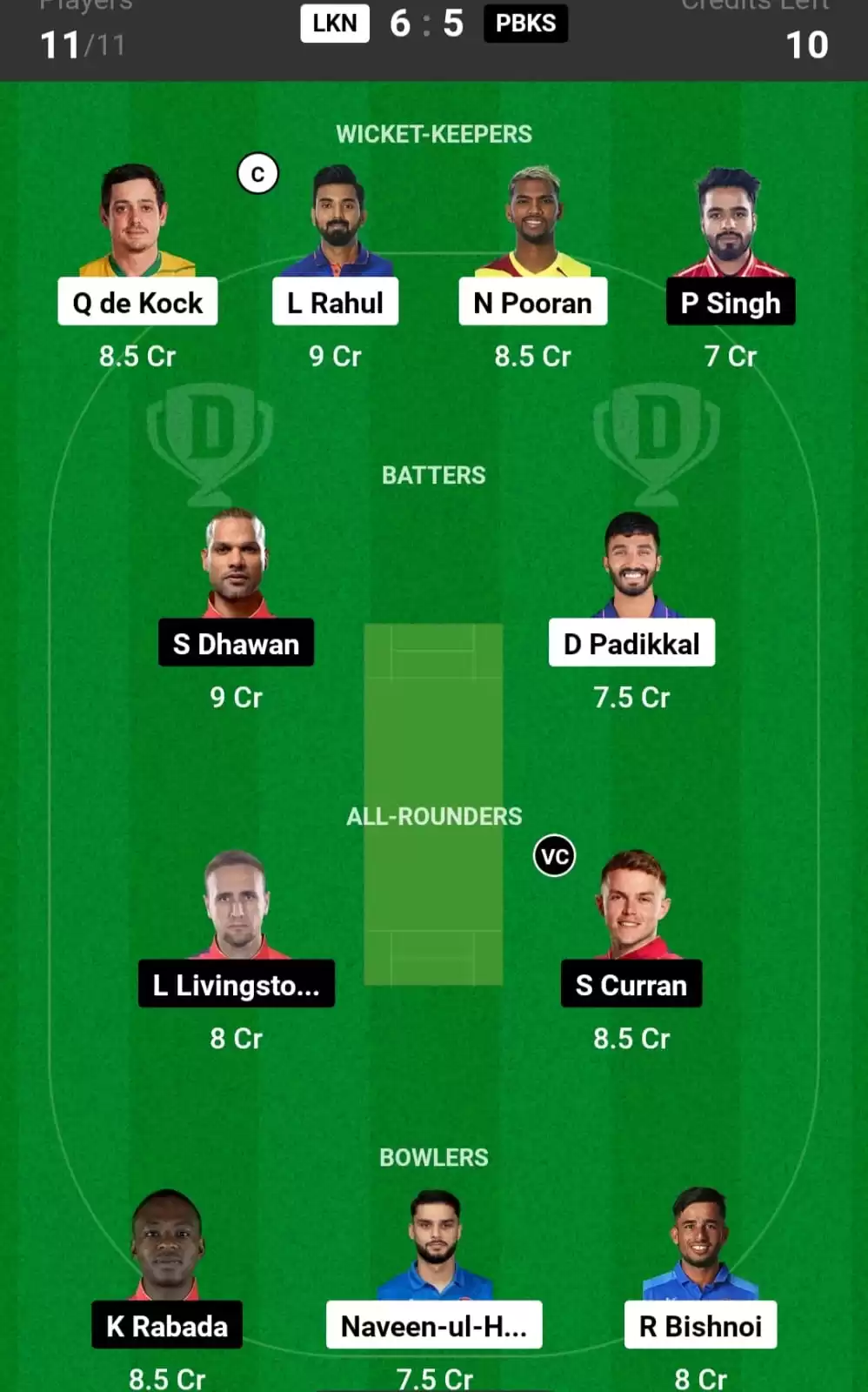 LKN vs PBKS Dream11 Prediction Fantasy Expert Cricket Team: Indian Premier League 2024