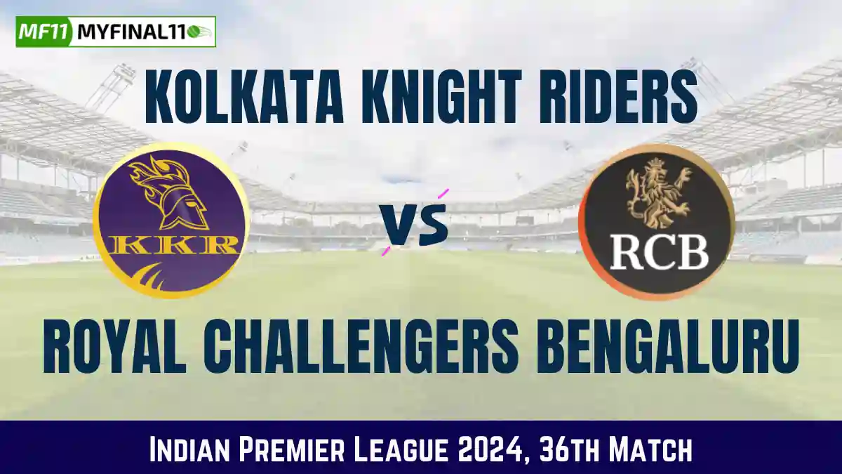 KKR vs RCB KKR vs RCB Dream11 Prediction
