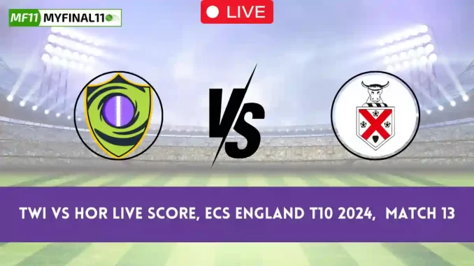 TWI vs HOR Live Score, ECS England T10 2024, Match 13 (2) TWI vs HOR Live Score, ECS England T10 2024, Twickenham vs Hornchurch Live Cricket Score & Commentary - Match 13