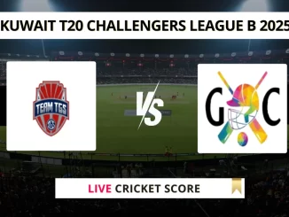 TGS vs GC Live Cricket Score Kuwait T20 Challengers League B 2025