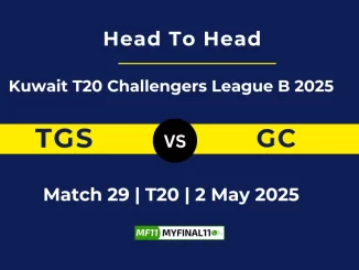 TGS vs GC Player Battle, Head to Head Kuwait T20 Challengers League B 2025