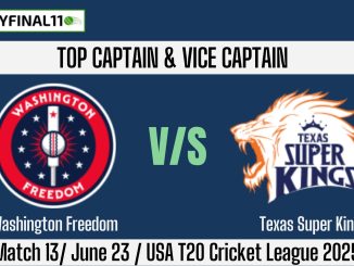 WAS vs TEX Top 3 Captain