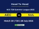 AEC vs SUL Player Battle & Head to Head KCC T20 Summer League 2025