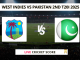 WI VS PAK Live Cricket Score WEST INDIES VS PAKISTAN 2ND T20I 2025